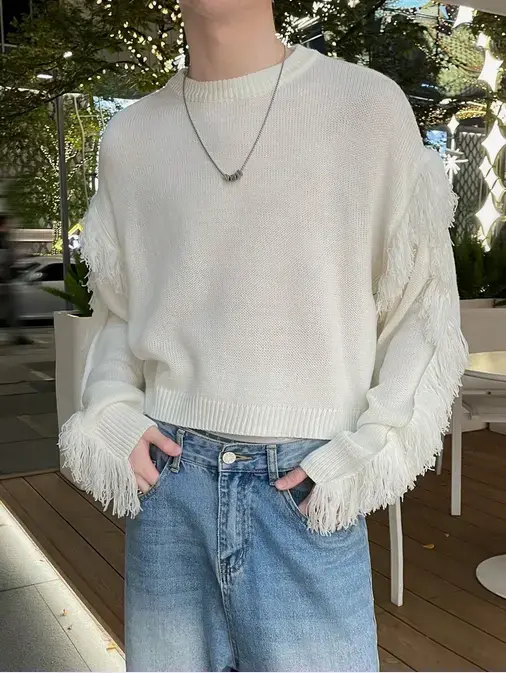 Screenshot 2025-11-06 at 01-43-36 Claim Dot Men's Solid Color Crew Neck Sweater Casual & Stylish Daily Wear Men Knit Tops Grunge Sweater Sweaters Y2k Knit Sweater Knit Jersey SHEIN.webp